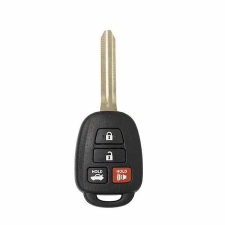 Keyless Factory KeylessFactory:Remote Head Keys:Toyota 4 Button Remote Key (H CHIP) RHK-TOY-BDM-H-4